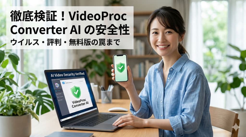 VideoProc Converter AIの安全性を徹底検証！評判も解説