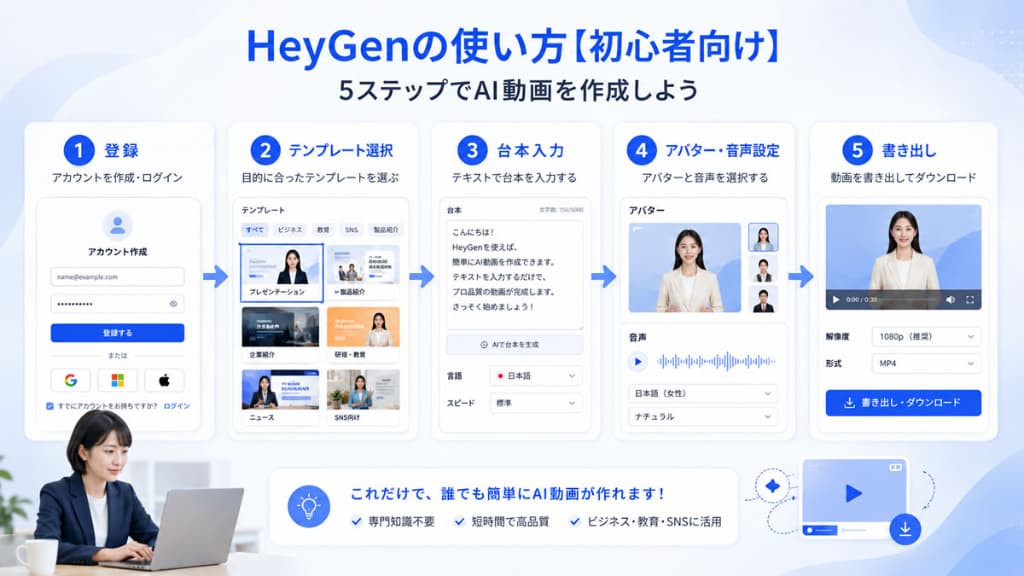 HeyGenの使い方