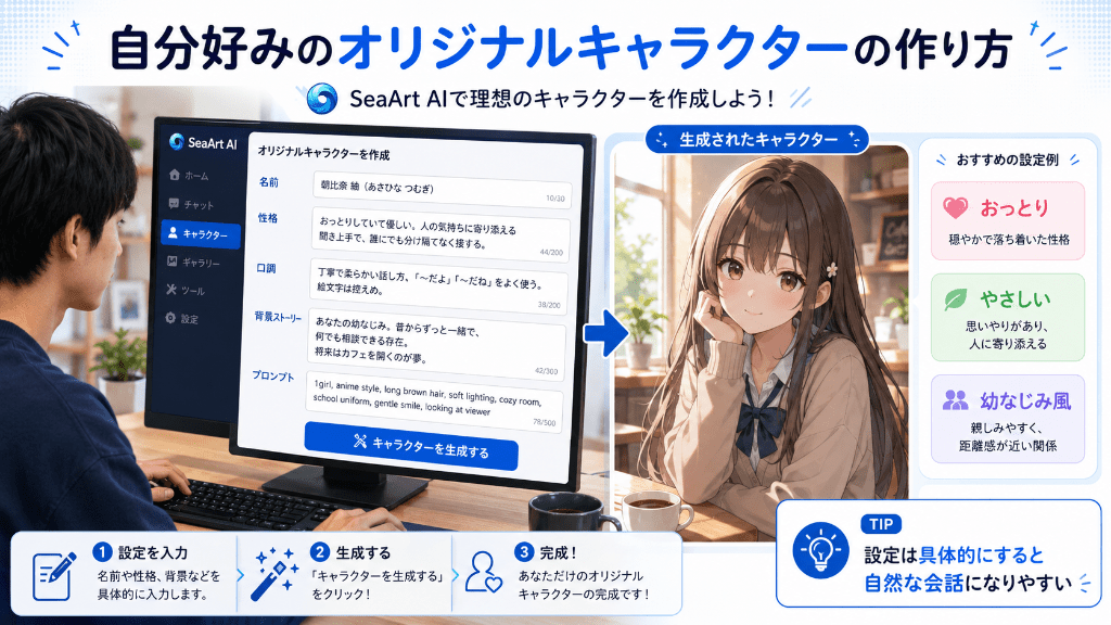 自分好みのオリジナルキャラクターの作り方