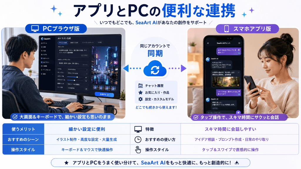 アプリとPCの便利な連携
